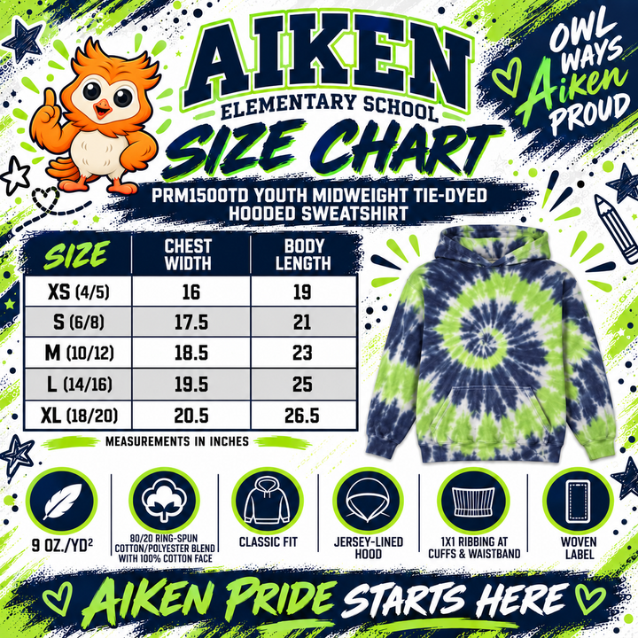 Aiken Tie Dye Hoodie 2 (Indepent Co.)