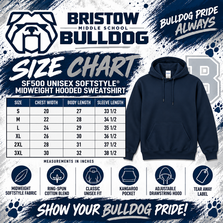 Bristow 3 Hoodie (Gildan)