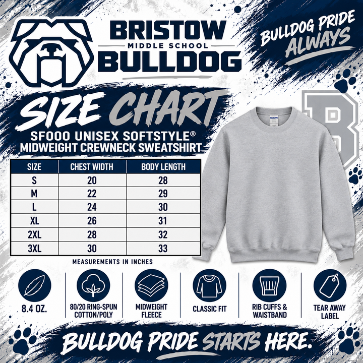 Bristow 1 Sweatshirt (Gildan)