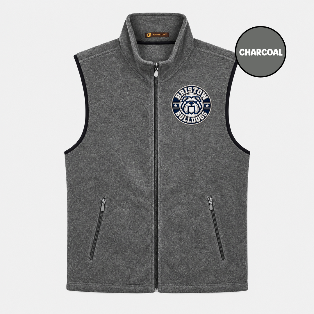 Bristow 4 Faux Embroidery Fleece Vest (Harriton)