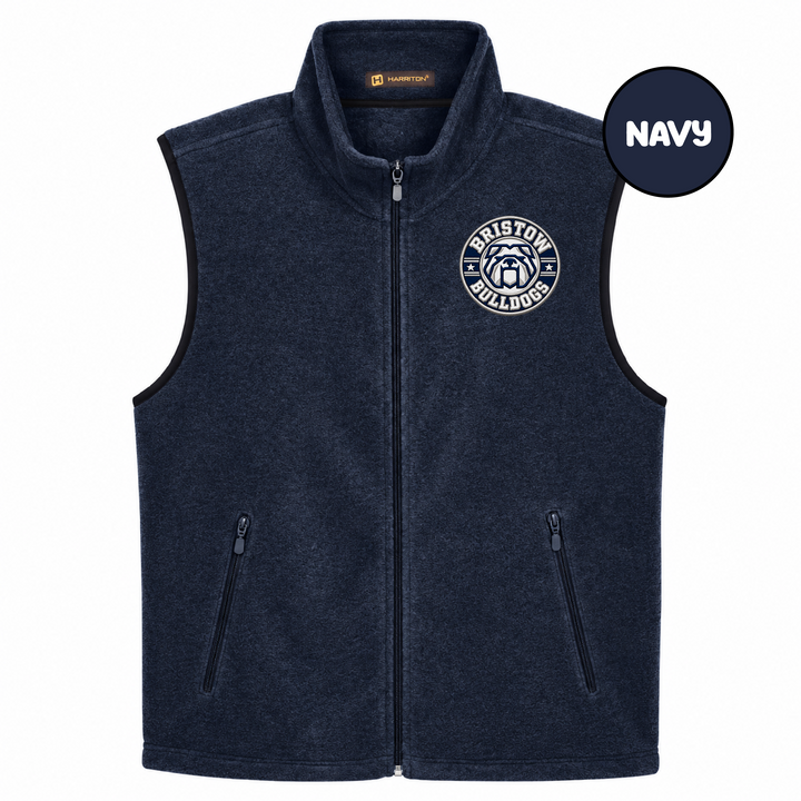 Bristow 4 Faux Embroidery Fleece Vest (Harriton)