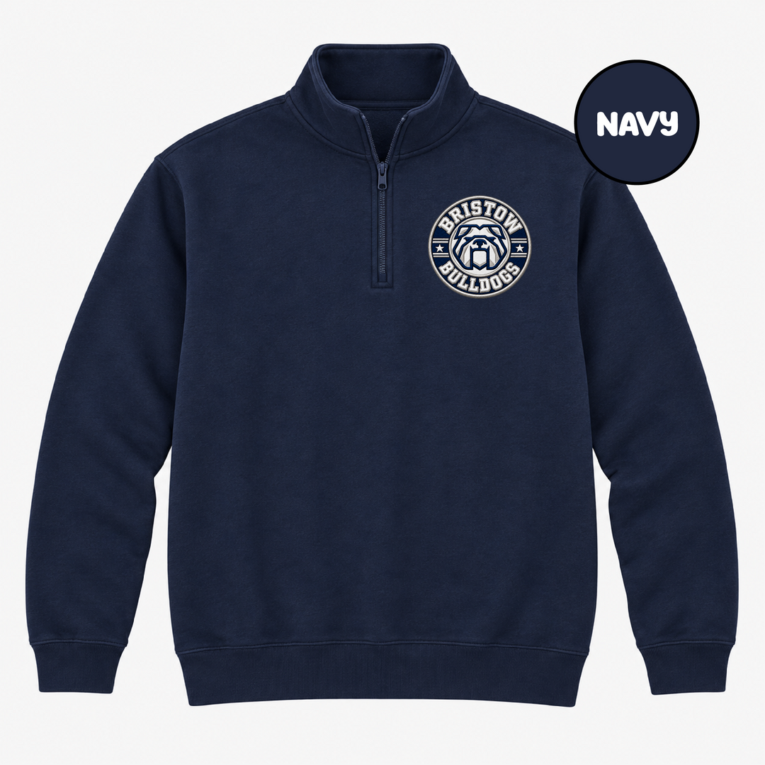 Bristow 4 Faux Embroidery Quarter-Zip (Gildan)