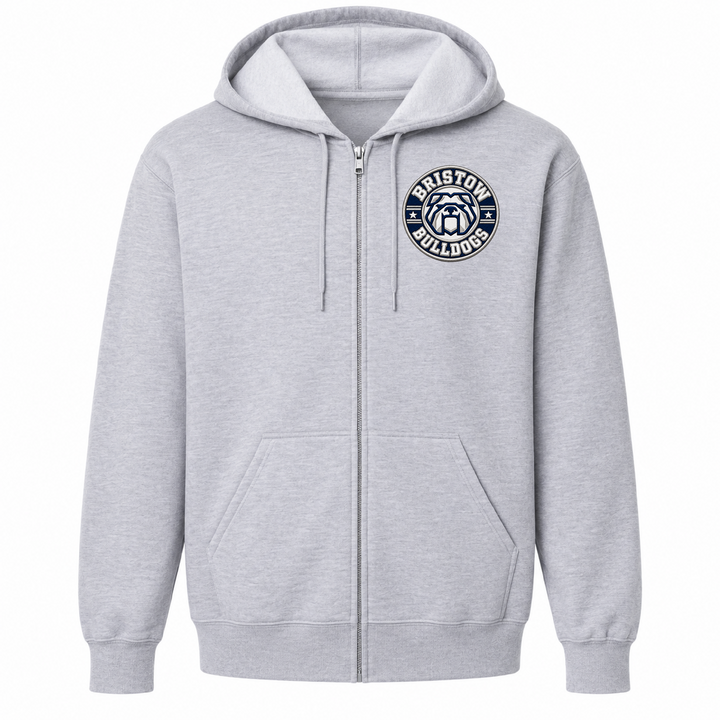 Bristow 4 Faux Embroidery Zip-Hoodie (Gildan)