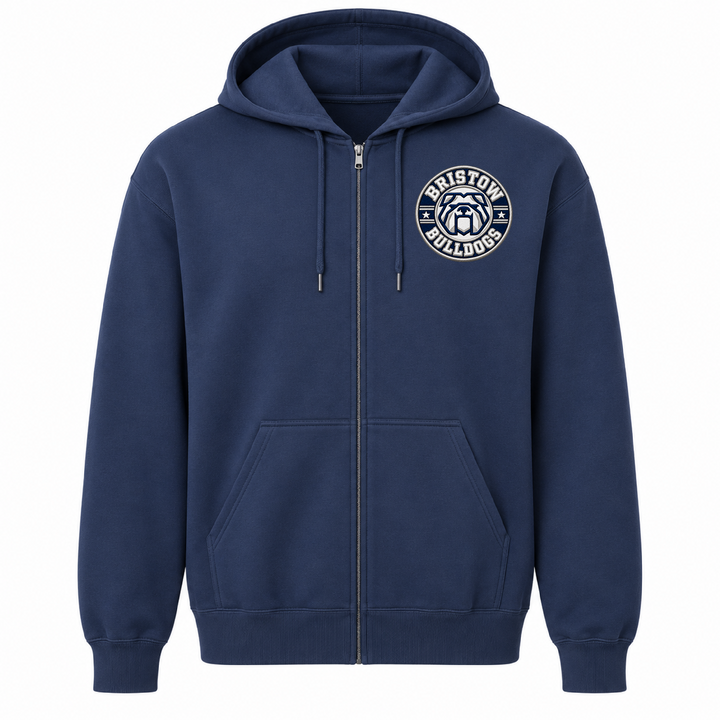 Bristow 4 Faux Embroidery Zip-Hoodie (Gildan)