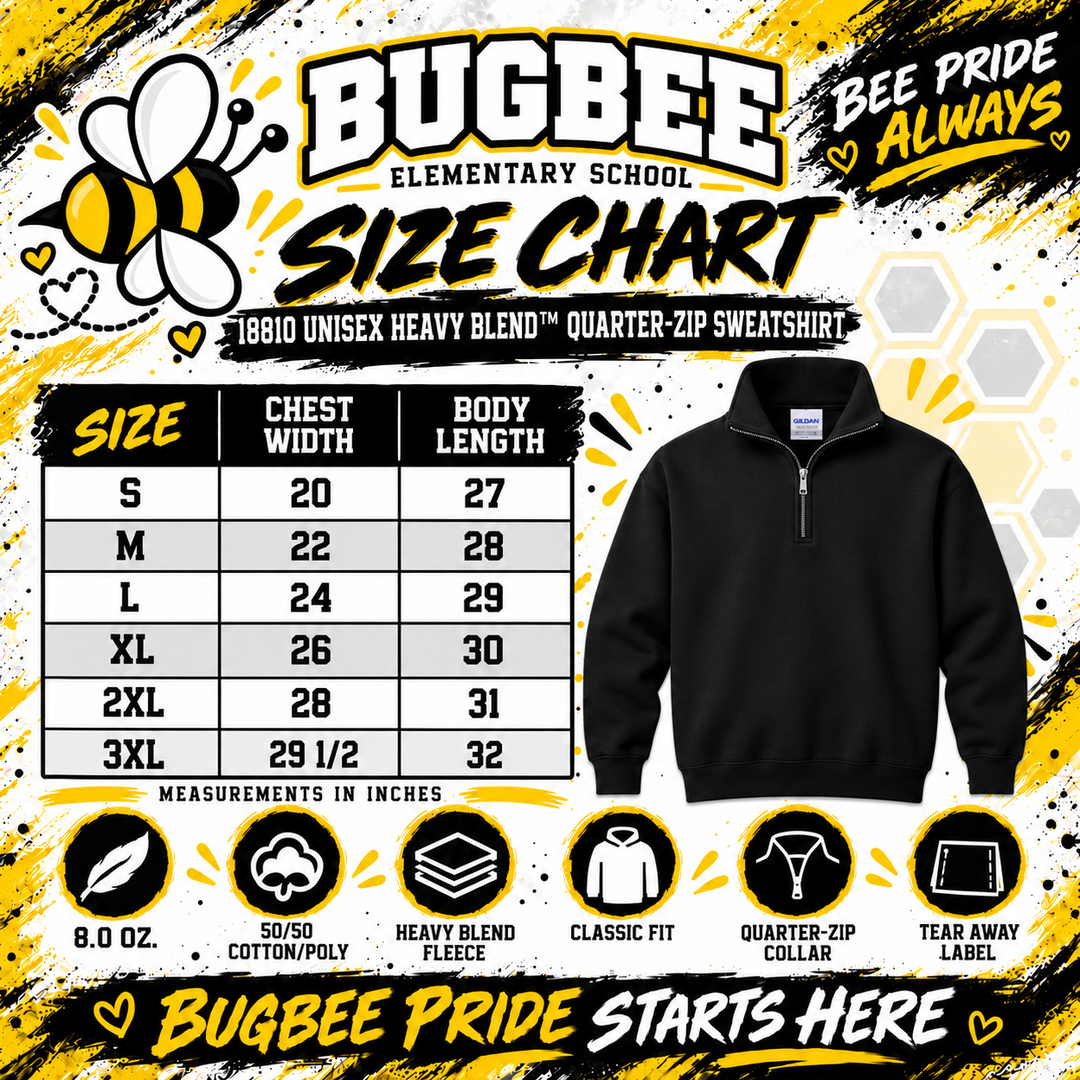 Bugbee Quarter Zip Faux Embroidery 4 (Gildan)