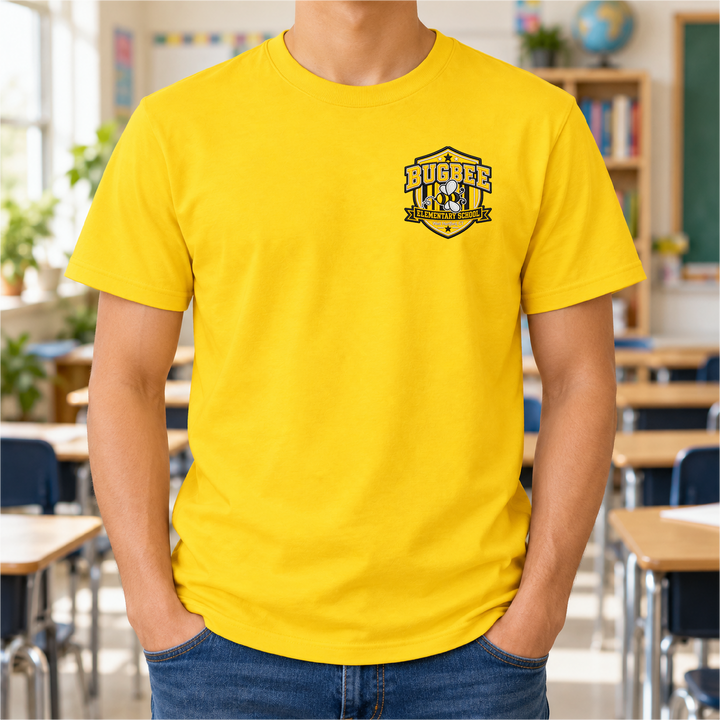 Bugbee T-shirt Faux Embroidery 4 (Gildan)