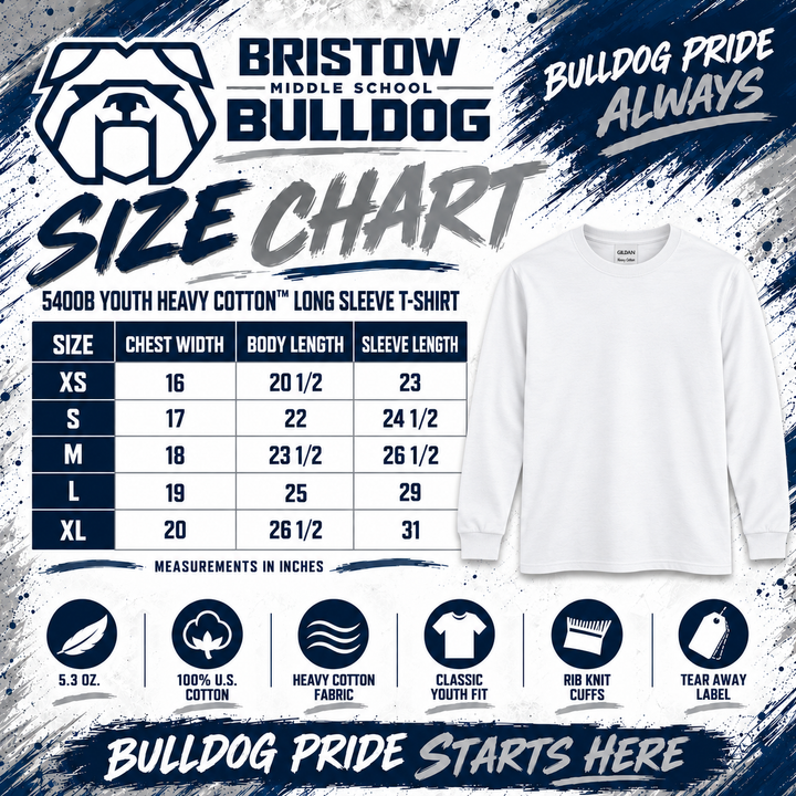 Bristow 3 Long Sleeve (Gildan)