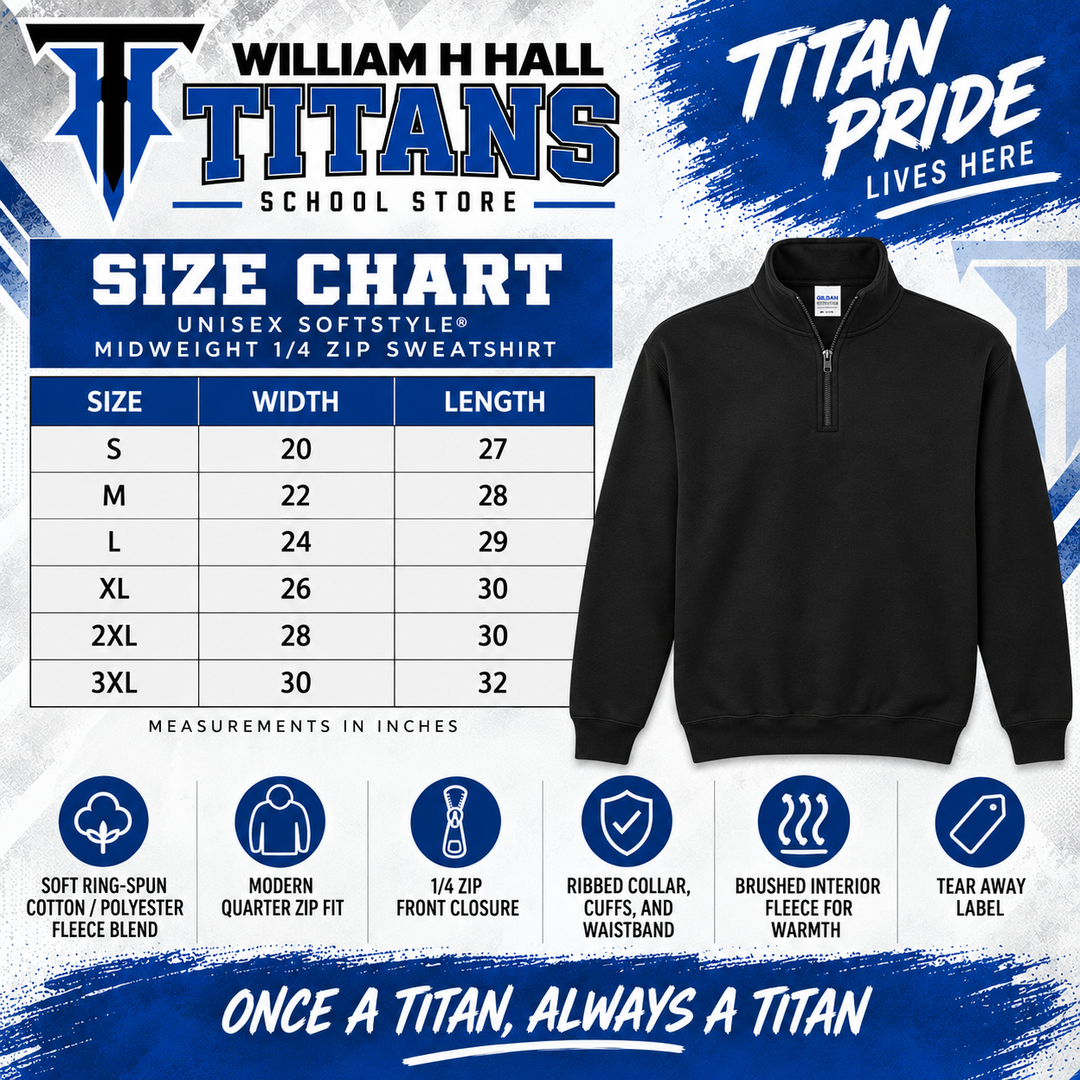 Hall Titans Quarter-Zip 3 (Gildan)
