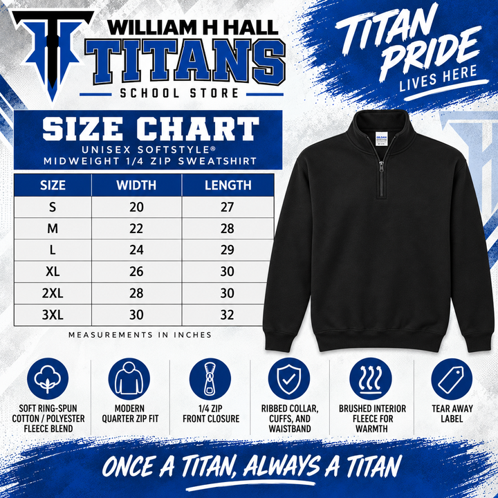 Hall Titans Quarter-Zip 3 (Gildan)