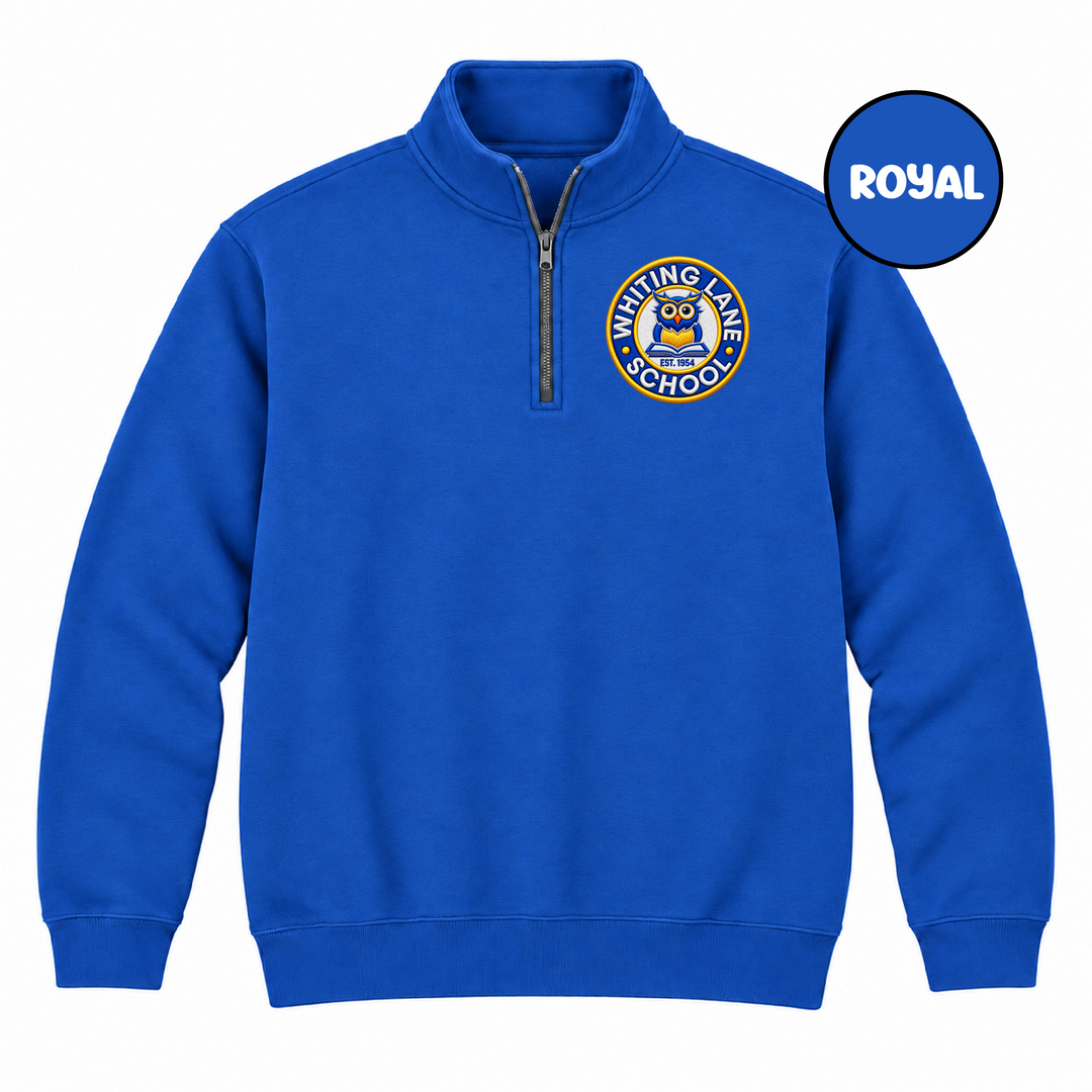 Whiting Lane 5 Faux Embroidery Quarter-Zip (Gildan)