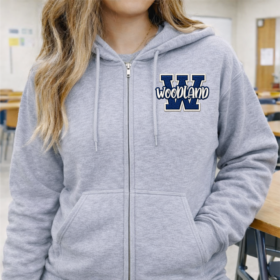 Woodland 1 Zip-up Hoodie (Gildan)