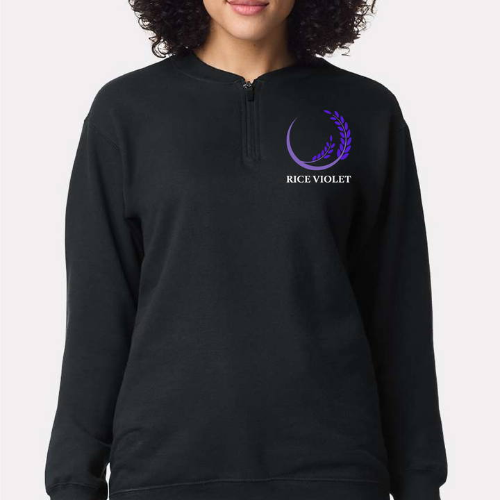 Rice Violet Quarter Zip