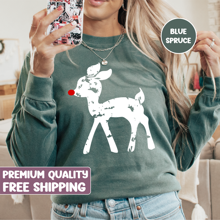Vintage Rudolph Long Sleeve