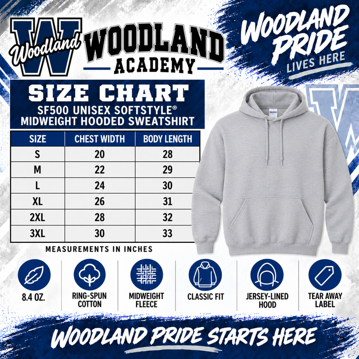 Woodland 2 Hoodie (Gildan)