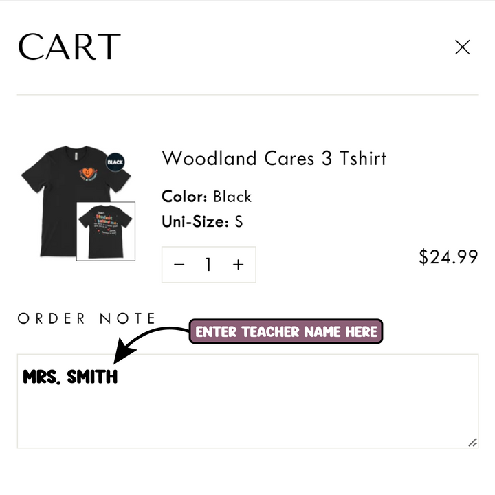 Woodland Cares 3 Tshirt